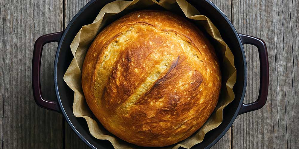 Artisan bread with a beautiful crust